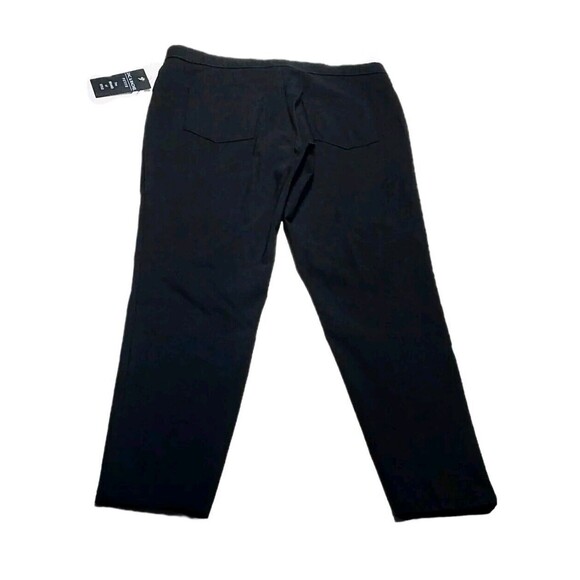 NEW Zac Rachel Womens 12P Pull On Pants Black Stretch Slim Ankle Petite Leggings - Picture 2 of 14